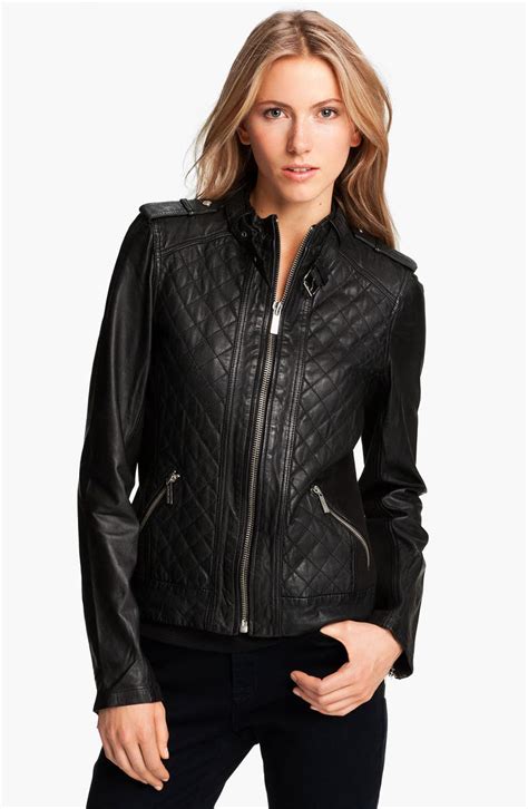 michael kors leather jacket women|michael kors winterjacke herren.